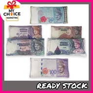 60 CM X 30 CM SOFT RECTANGLE MONEY DESIGN PILLOW READY STOCK