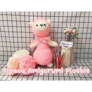 Pastel Alpaca Amigurumi Plushie (100% handmade)