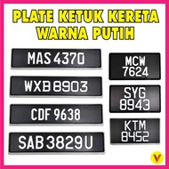 [2024 HOT SALE] NOMBOR PLATE KETUK KERETA WARNA PUTIH