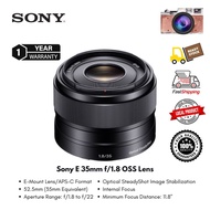 Sony 35mm f/1.8 OSS for E mount SEL35F18 ( 1 Year Warranty )