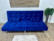 VC METAL LEG+2 PILLOW 168/140CM DURABLE FOLDABLE SOFABED 2 IN 1 DESIGNS LIVING ROOM 3/4SEATER SOFA