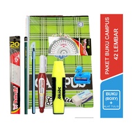 Accessories Long Campus Book Package + Complete School Stationery [SMP High School/ Vocational Schoo