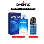 DASHING EDT Cool Aqua 100ml + Anti-Perspirant Roll On Deodorant Cool Aqua 50ml
