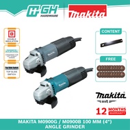 [ GH HARDWARE ] MAKITA MT M0900G 100mm (4") Angle Grinder ( M 0900 G ) Free 20pcs X M10 (100x2.0x1.6