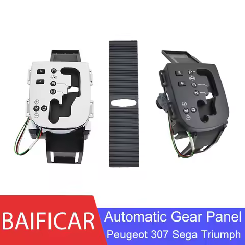 Baificar 4 Speed Automatic Transmission Table Cover Interior Gear Shift Knob Control Panel For Peuge