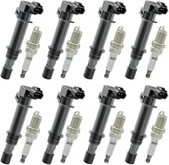 8 Set of UF270 Ignition Coil with Iridium Spark Plug Compatible with 2000 2001 2002 2003 2004 2005 2