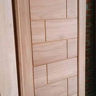 2 set pintu+kusen 210x80 kayu jati