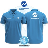 Souvenirs Yes Wangki Collar T-Shirt Wangki Work T-ShirtPOLO - TransJakarta Indonesia - DTF Embroider
