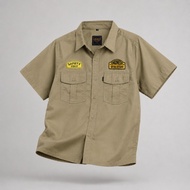 KEMEJA Engineer Workwear - DESERT - Short Shirt, Casual Comfortable Field Work Clothes/