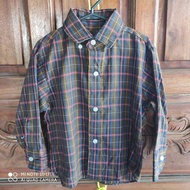 checkered kids polo for 3 years old thrifted from ukay bale