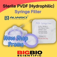 [READY STOCK] Sterile PVDF (Hydrophilic) Syringe Filter (0.22um)