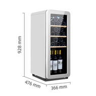 LEZUN ตู้แช่ไวน์ 9.5คิว/101ขวด ตู้ไวน์ตู้ไวน์ประตูสแตนเลสไม่มีรอยต่อ ตู้แช่ไวน์คุณภาพสูง ตู้เก็บไวน์ Wine cooler