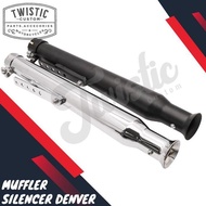 Denver Motor Custom Muffler Exhaust W175 Royal Enfield Sr400 British