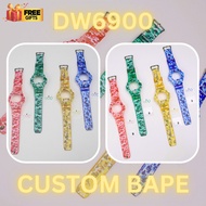 BNB DW6900 CUSTOM BAPE COLORS/JELLY/BAND & BEZEL/BAPE