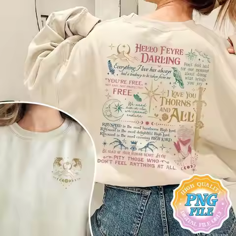 the Night Court Illyrians A Court of Thorns and Roses Rhysand Cassian Azriel Print Long Sleeve Sweat