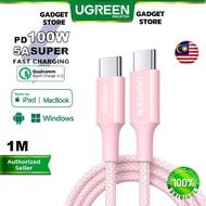 UGREEN USB C to USB C Cable 100W PD Fast Charge Type C 5A Nylon Fast Charging Pink Cable iPhone 17 1