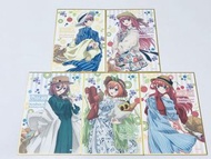 現貨 五等分的花嫁 色紙SET