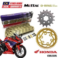 HONDA CBR150R / CBR150 Full Set O-RING Gold Chain 428 Sprocket Kit Sprocket Sets