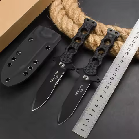 Eickhorn Solingen S.E.K. II TAC High Hardness Hunting Fixed Blade Knife DC53 Steel G10 Handle Campin