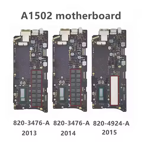 Original A1502 Motherboard i5 i7 8GB 16GB 820-3476-A 820-4924-A For Macbook Pro Retina 13" A1502 Log