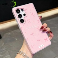 Simple Grace Ribbon Bow Candy Color Phone Case For Vivo Y04 Y04S Y03 Y03T Y02 Y02A Y02T Y02S Y01A Y0
