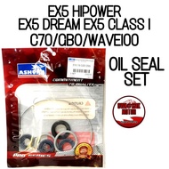 OIL SEAL SET EX5 RXZ KRISS Y125Z LC4S NMAX NVX W125 FUTURE Y15ZR ZX150 Y100 RS150 SOLARIZ AVANTIZ EN