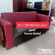 sofa kursi bekas kain baru .bekas seperti baru