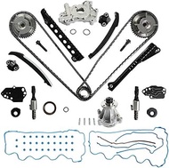 5.4L V8 Triton Engine Timing Chain Sproket Tensioner Solenoid & Oil Pump & Water Pump Fit For Ford E