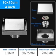Floor Drain 304 Stainless Steel Floor Trap Grating Floor Trap Anti Smell Invisible Floor Drain Bathr