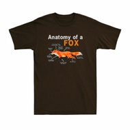 Anatomy Of A Fox Cute Animal T-Shirt  Fox Anatomy Fox Lover T-Shirt Tee