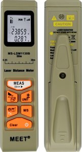 美特 - MEET 便攜式手持雷射測距儀 30米 MS-LDM1130B