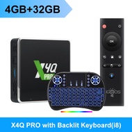 REVCD Android 11 UGOOS X4Q Pro TV Box Amlogic S905X4 Support Google Voice AV1 CEC HDR 1000M BT5.1 4K