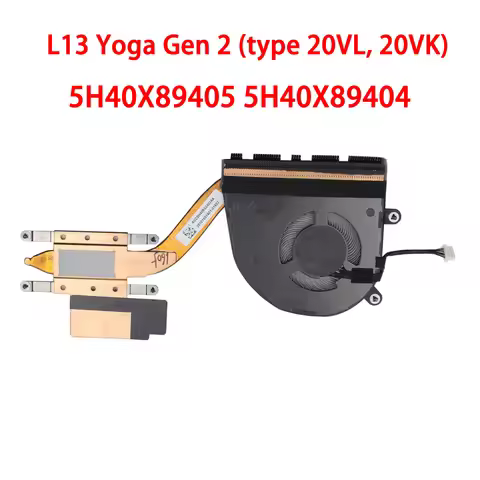 Laptop CPU FAN&Heatsink For Lenovo For ThinkPad L13 Yoga Gen 2 (type 20VL, 20VK) 5H40X89405 5H40X894