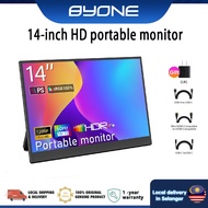 BYONE 14 Inch Portable Monitor1920*1200p LED Screen IPS HD monitor/Gaming Monitor for Switch XBOX PS