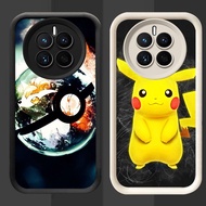R95 Pikachu Pokemon Casing for Realme 12X 12 Pro Plus Lite 5G Black and White