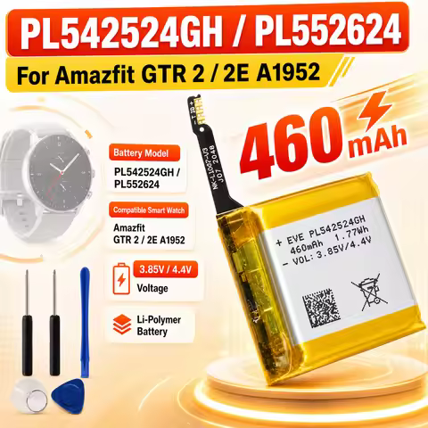 Smart Watch Replacement Battery PL542524GH PL552624 PL542524 For Amazfit GTR 2 GTR 2E A1952 With Fre