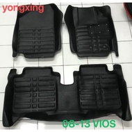 5D Premium Car Mat for Toyota Vios 08-13 Vios 14-19