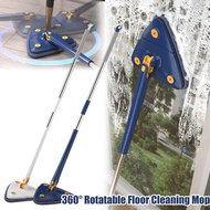 360° Rotatable Spin Floor Cleaning Mop Adjustable Squeeze Mops Triangular Window Wiper Water Absorption Home Cleaning Tools