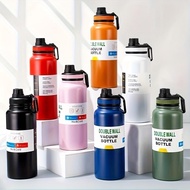 800ml/600ml Tumbler Stainless Steel Thermos Bottle Vacuum Flask Botol Air Tahan Sejuk Panas Bekas