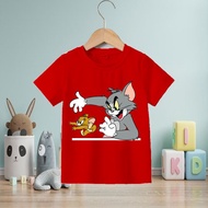 2024 Tshirt kids Unisex Baju Budak Cute Tshirt Local printing Size(2/3 to 12/13) kids 100Cotton j231