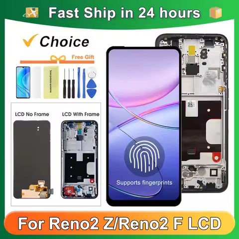 For OPPO Reno2 Z PCKM70 For AMOLED Reno2 F CPH1989 LCD Display Touch Screen Digitizer Assembly Repla