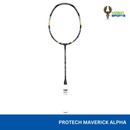 Protech Maverick Alpha badminton racket + string and grip