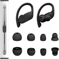 hopopwer Set Pengganti Eartips Silikon untuk Earbuds Powerbeats Pro Beats Wireless Earphone Headphon