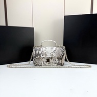[Zivy Boutique] High-Quality Snakeskin Pattern Handbag Chain Shoulder Messenger Bag Dinner Party Dat