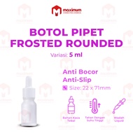 Frosted Glass Bottle 5 ML Frosted Glass Pipette Bottle 5 ML Frosted Glass Serum Bottle/ 5 ML Frosted