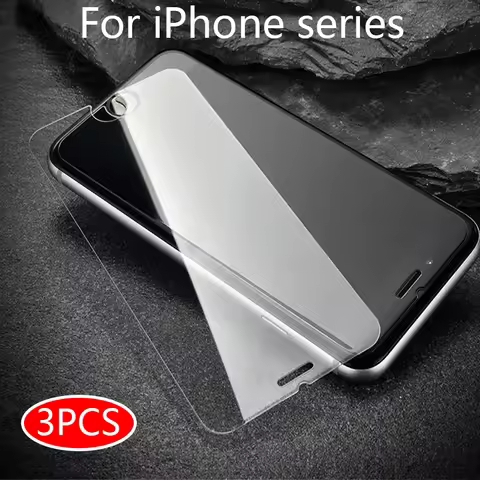 3PCS Tempered Glass for iPhone 6 6s 7 8 plus Screen Protector Glass