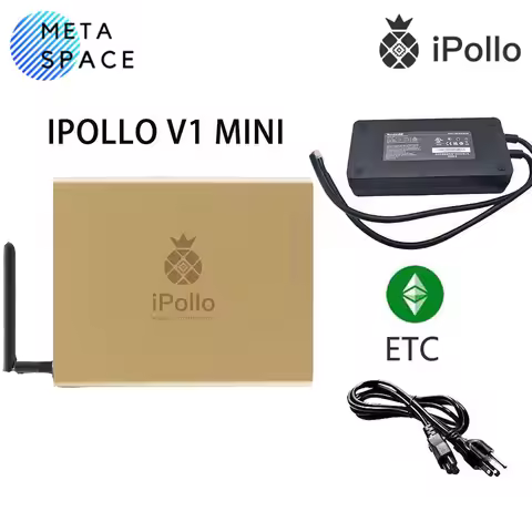 In Stock iPollo V1 Mini 320Mh/s 240W ETC Miner V1 mini 320M 300M Digital Currency ETC,ZIL,ETP With P