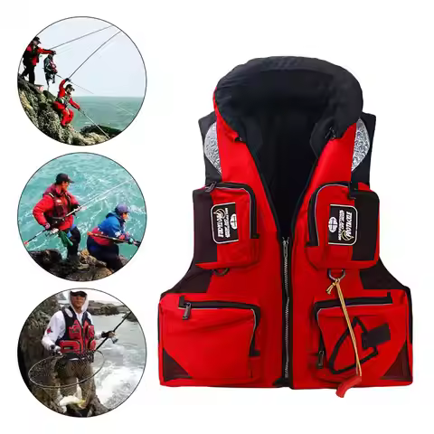 Exquisite Life Vest Multi-pocket Lightweight Surfing Vest Adults Sailing Boating Water Sports Safety