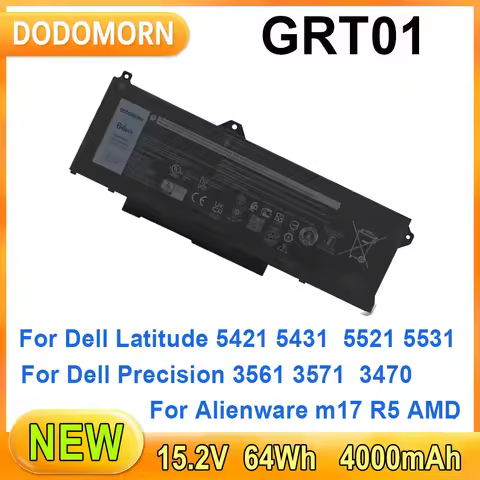 Laptop Battery GRT01 For Dell Latitude 5421 5431 5521 5531 Precision 3561 3470 3561 3571 M17 R5 AMD 