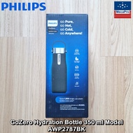 Philips® GoZero Hydration Bottle 350 ml ฟิลิปส์ ขวดน้ำสแตนเลส แบบสุญญากาศ พร้อมที่จับ เทคโนโลยียูวี